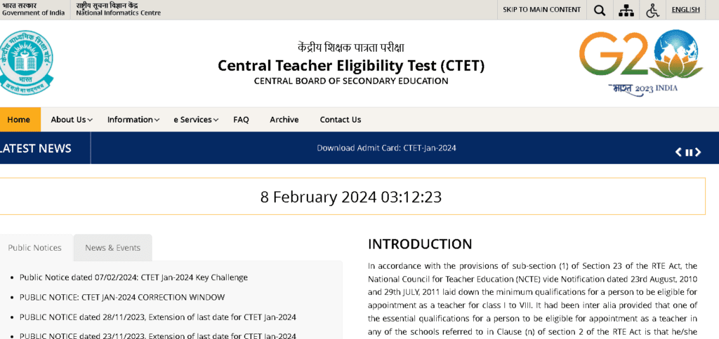 CTET answer key 2023