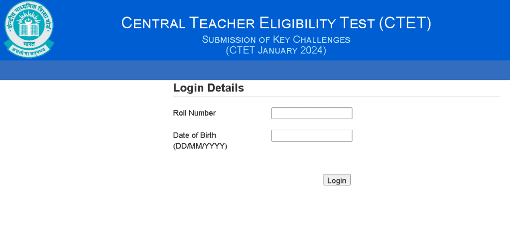 CTET answer key 2023